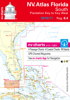 nv-charts Reg. 8.4, Florida, South, Plantation Key to Key West