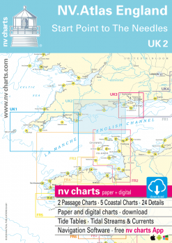 UK 2 NV. Atlas England Start Point to the Needles