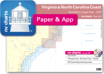 nv-charts Reg. 6.1, Virginia & North Carolina Coast, Norfolk to Cape Fear, ICW