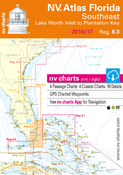 nv-charts Reg. 8.3, Florida, Southeast, Lake Worth to Plantation Key