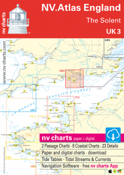 UK 3 NV. Atlas England The Solent